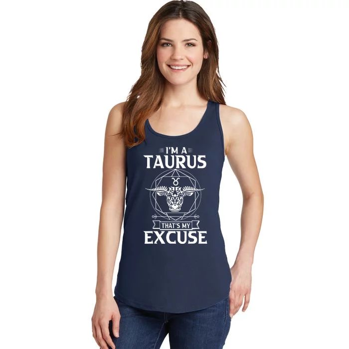 Funny Astrology April May Birthday Gifts Taurus Zodiac Sign Ladies Essential Tank