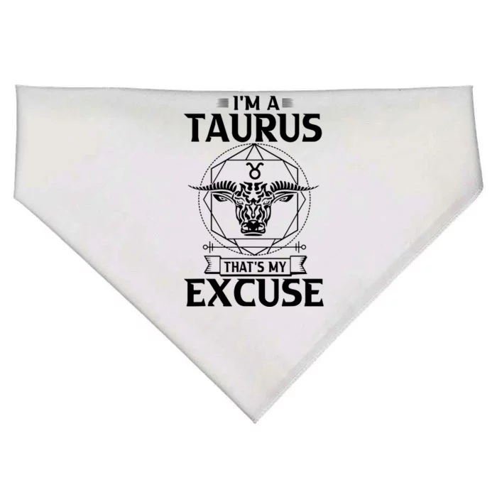 Funny Astrology April May Birthday Gifts Taurus Zodiac Sign USA-Made Doggie Bandana