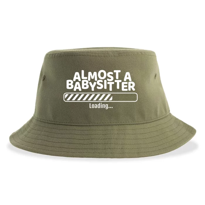 Funny Almost A Sitter Training To Be A Sitter Great Gift Sustainable Bucket Hat