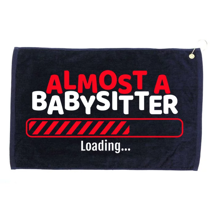 Funny Almost A Sitter Training To Be A Sitter Cute Gift Grommeted Golf Towel