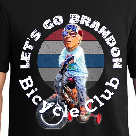 Funny Anti Biden Bicycle Brandon Bike Crash Trump 2024 Pajama Set