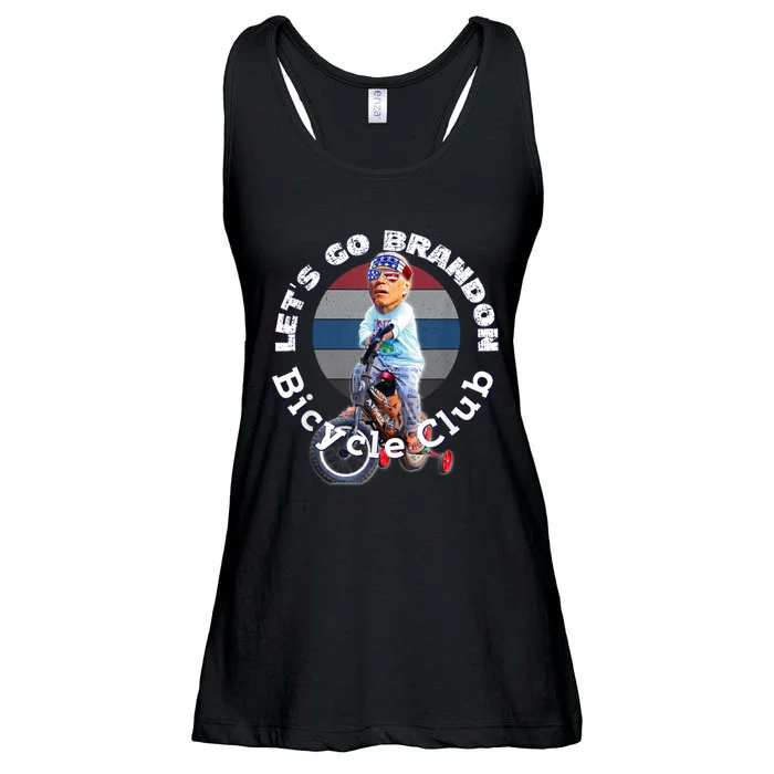 Funny Anti Biden Bicycle Brandon Bike Crash Trump 2024 Ladies Essential Flowy Tank