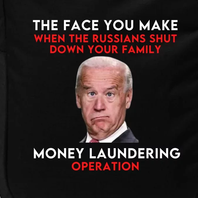 Funny Anti Biden Conservative Ultra MAGA Ukraine Impact Tech Backpack