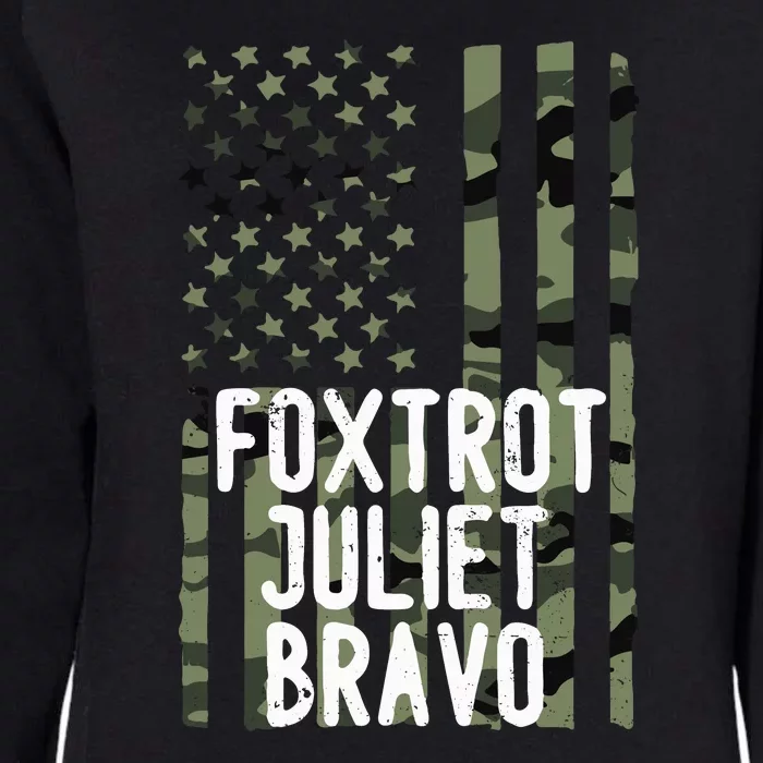 FJB Anti Biden Foxtrot Juliet Bravo American Flag Womens California Wash Sweatshirt