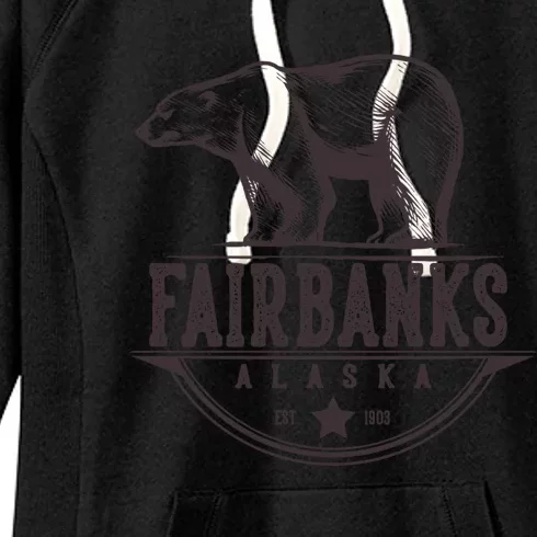 Fairbanks Alaska Bear Vacation And Cruise Gift Women's Fleece Hoodie