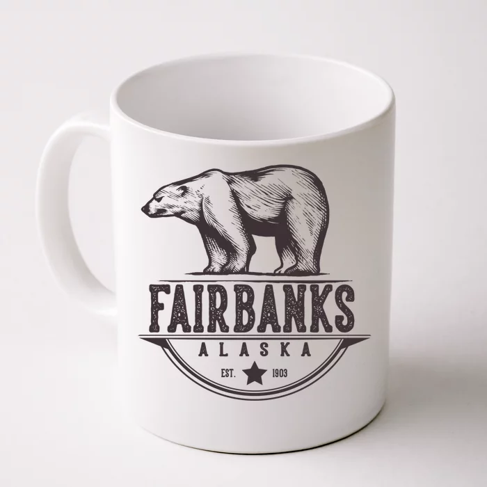 Fairbanks Alaska Bear Vacation And Cruise Gift Front & Back Coffee Mug