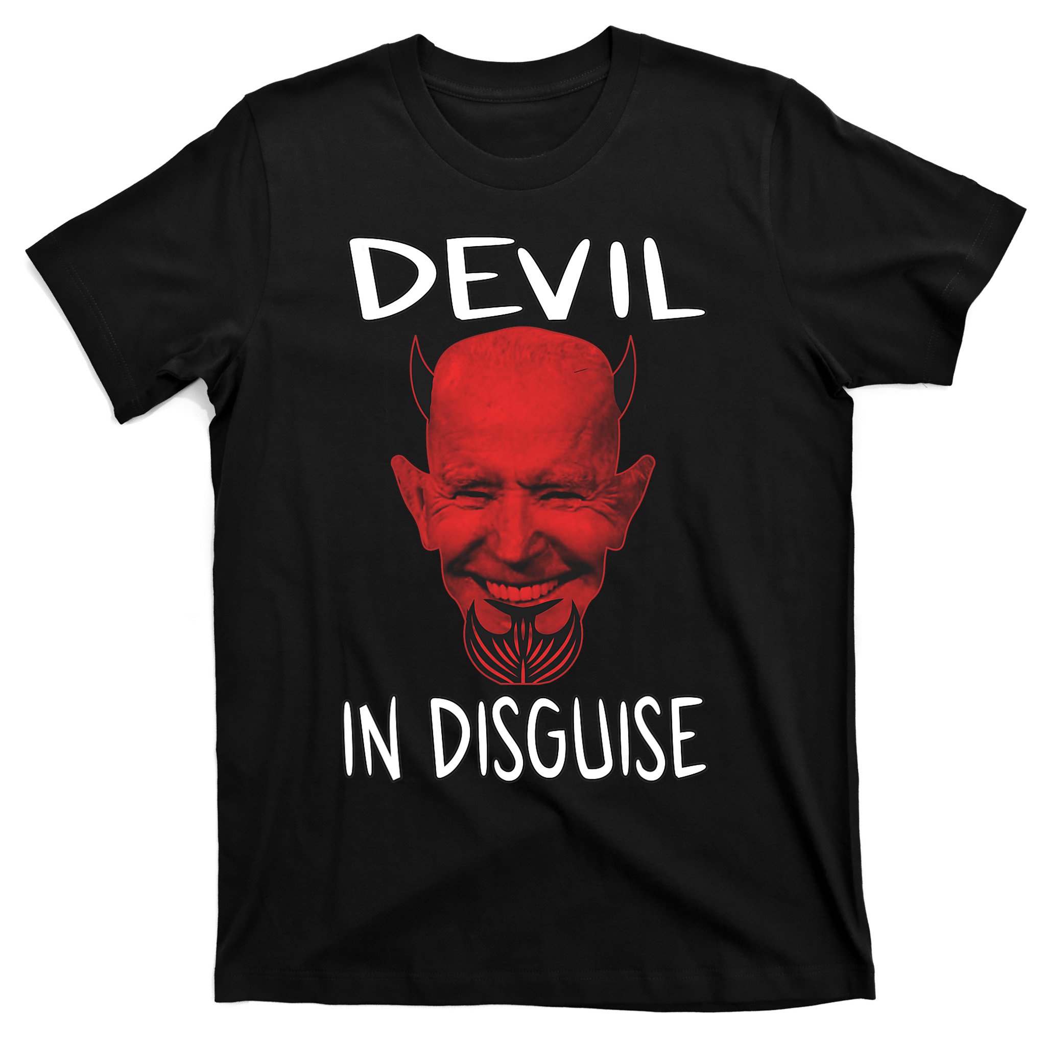 Funny Anti Biden Devil In Disguise Political Humor T-Shirt | TeeShirtPalace