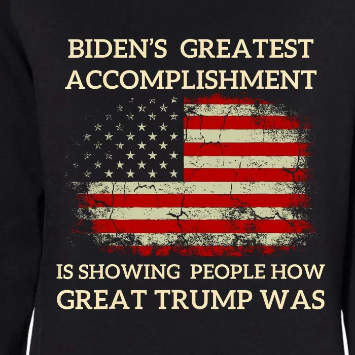 Funny Anti Biden BidenS Greatest Accomplishment Is Womens California Wash Sweatshirt