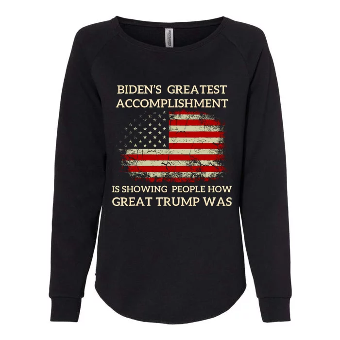 Funny Anti Biden BidenS Greatest Accomplishment Is Womens California Wash Sweatshirt