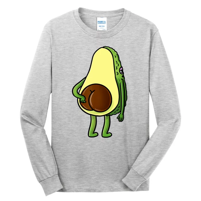 Funny Avocado Butt Cute Avocado Lover Tall Long Sleeve T-Shirt