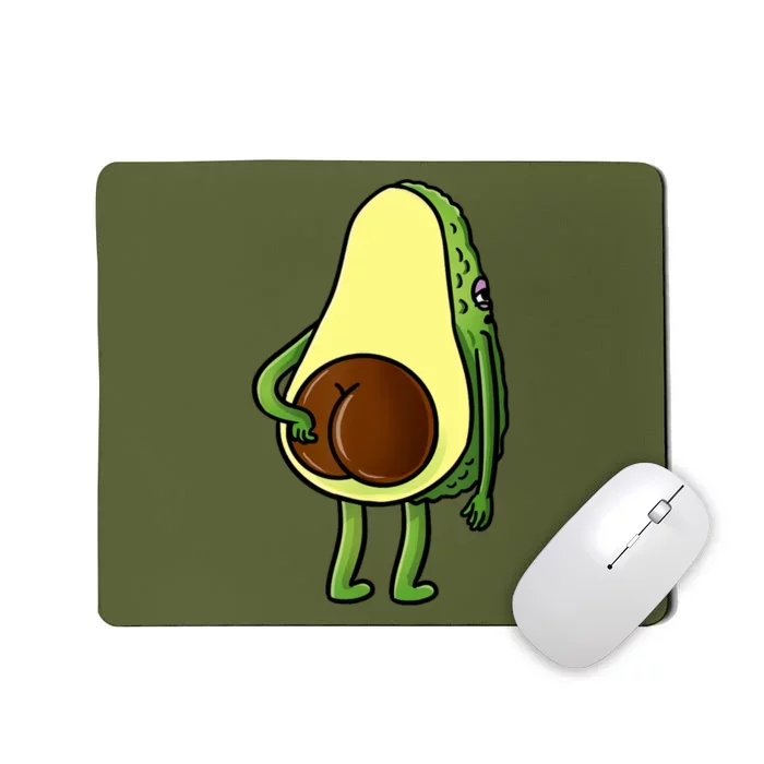 Funny Avocado Butt Cute Avocado Lover Mousepad