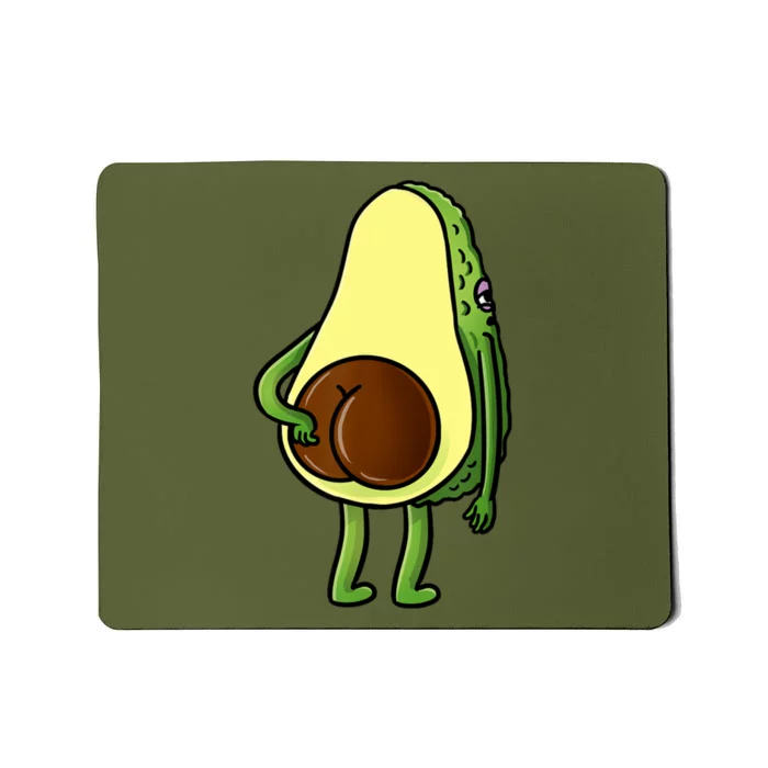 Funny Avocado Butt Cute Avocado Lover Mousepad