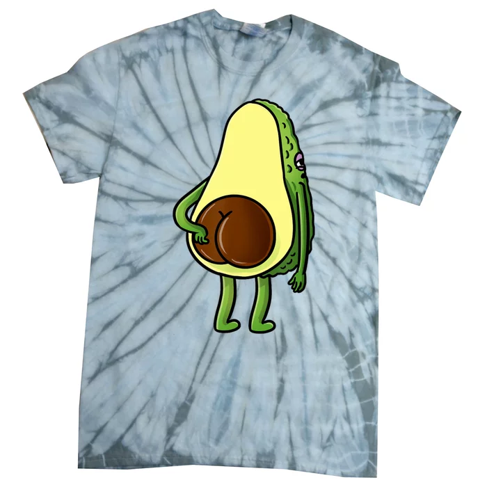 Funny Avocado Butt Cute Avocado Lover Tie-Dye T-Shirt