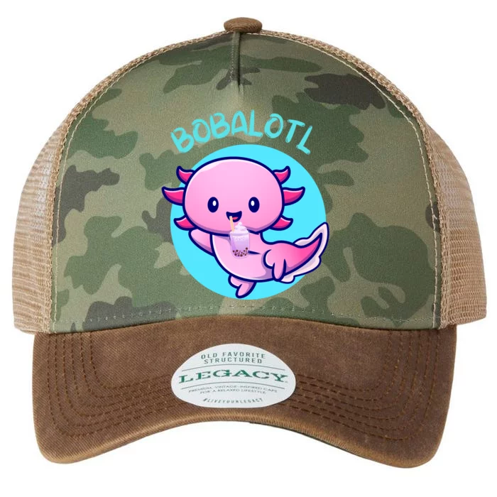 Funny Axolotl Bobalotl Boba Tea Bubble Milk Kawaii Anime Legacy Tie Dye Trucker Hat