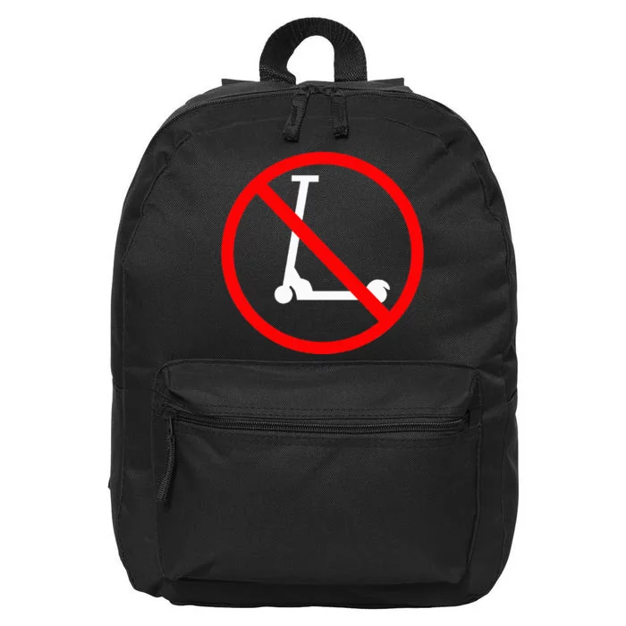 Funny Anti-Scooter By Skaters That Love Skateboarding Tricks 16 in Basic Backpack