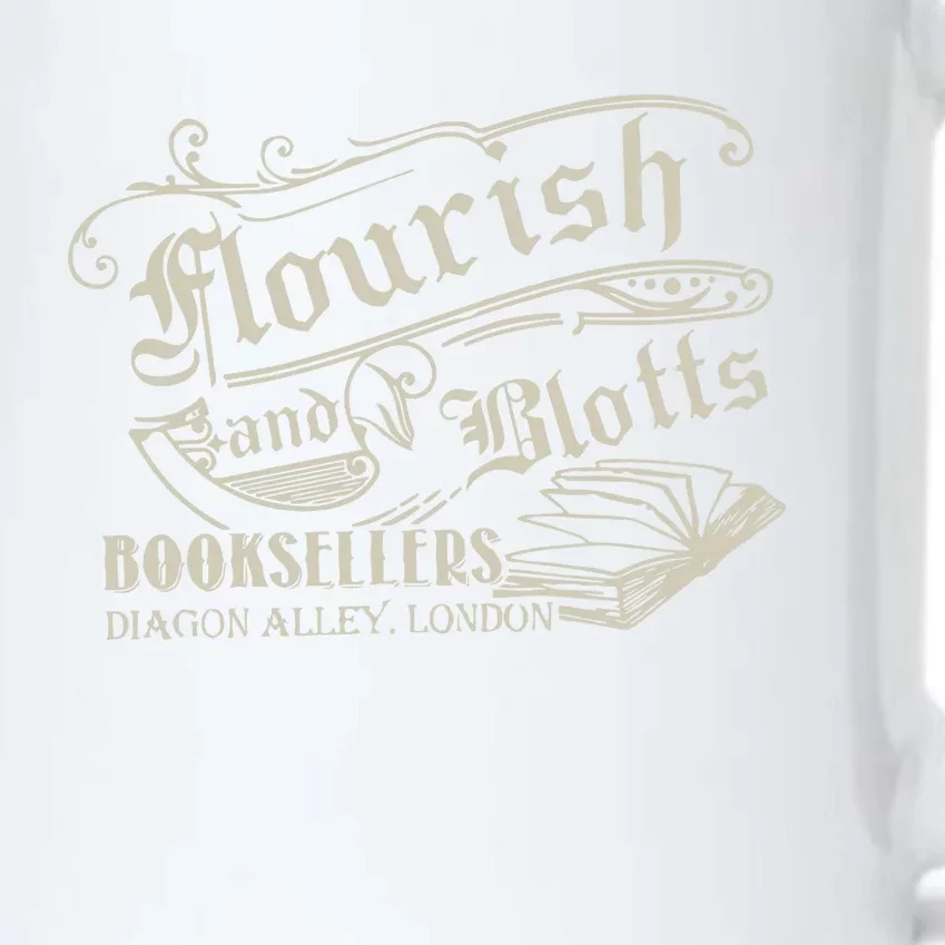 Flourish And Blotts Wizard Book Shop Black Color Changing Mug