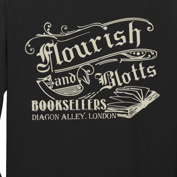 Flourish And Blotts Wizard Book Shop Long Sleeve Shirt