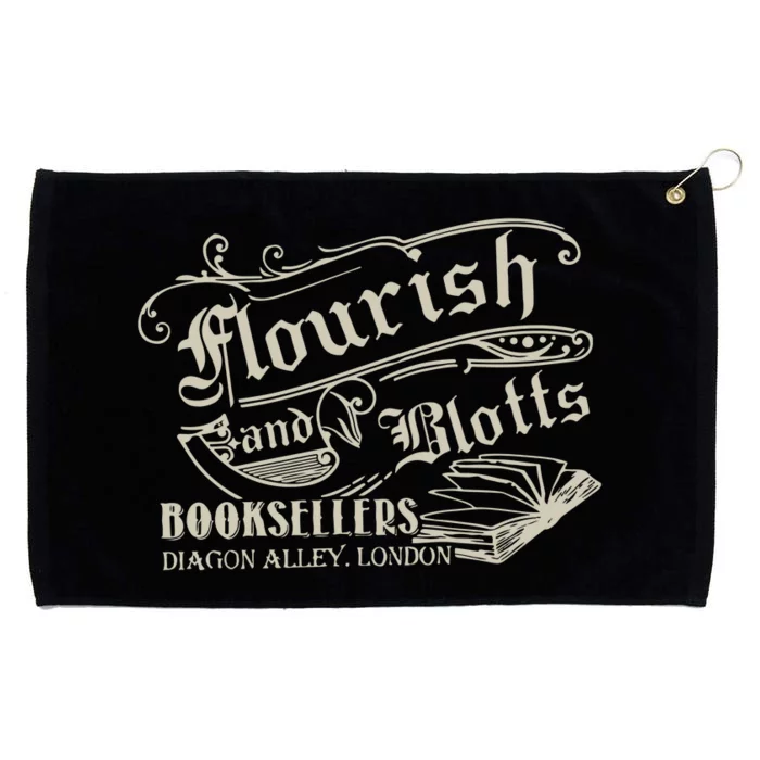 Flourish And Blotts Wizard Book Shop Grommeted Golf Towel