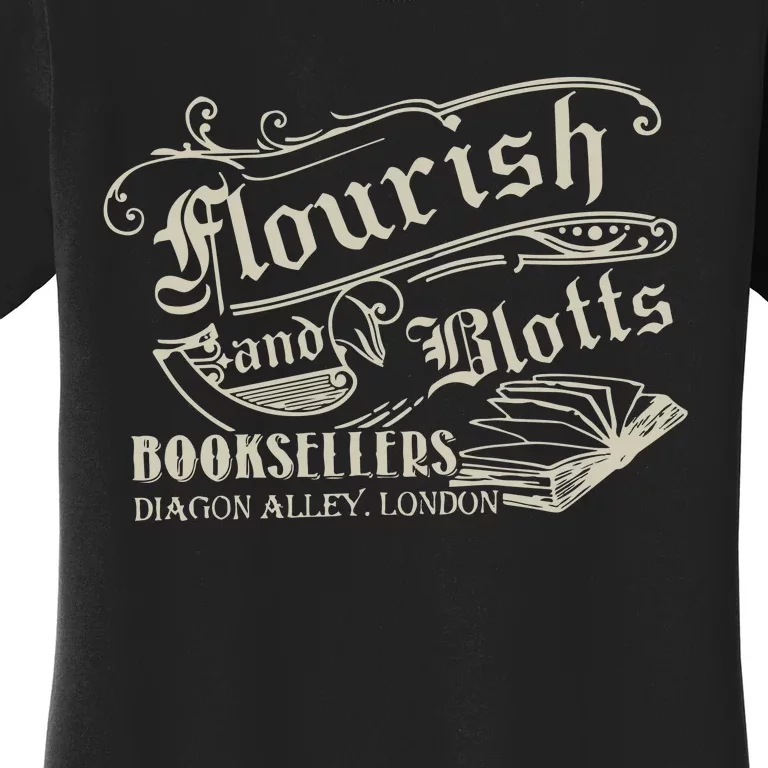 Flourish And Blotts Wizard Book Shop Women's T-Shirt