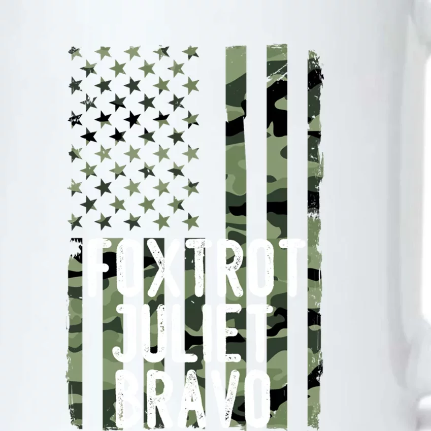 FJB Anti Biden Foxtrot Juliet Bravo American Flag Black Color Changing Mug