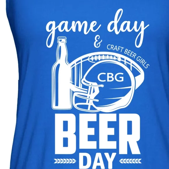 Football And Beer Day Gift Ladies Essential Flowy Tank