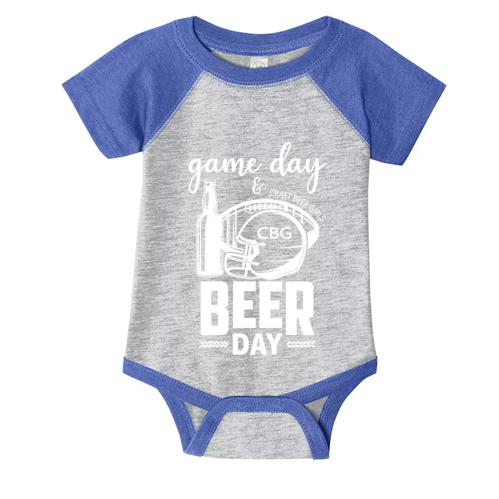 Football And Beer Day Gift Infant Baby Jersey Bodysuit