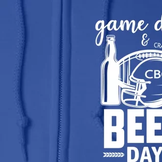 Football And Beer Day Gift Full Zip Hoodie