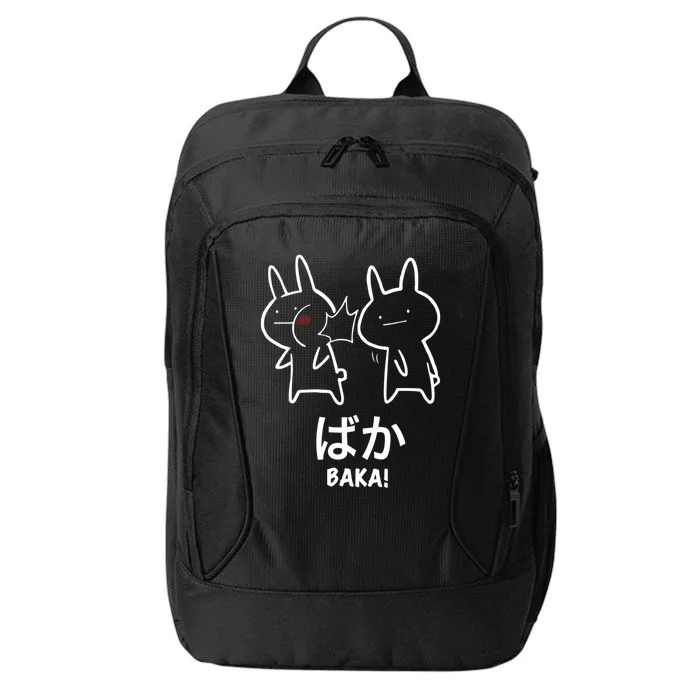 Funny Anime Baka Rabbit Slap Baka Japanese City Backpack