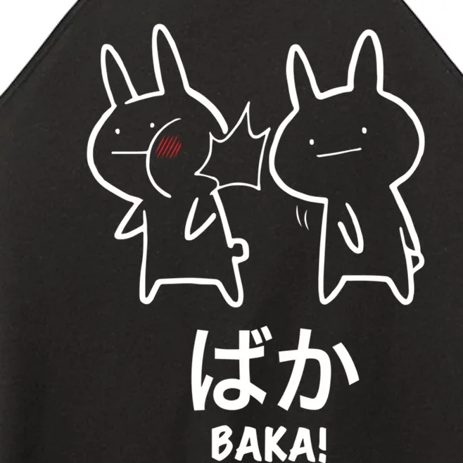 Funny Anime Baka Rabbit Slap Baka Japanese Women’s Perfect Tri Rocker Tank