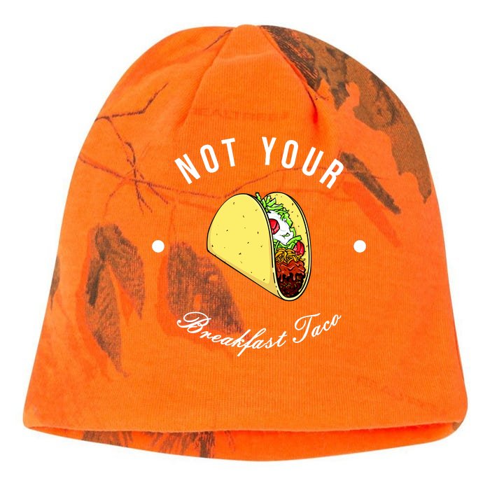 Front And Back Not Your Breakfast Taco Biden Rnc Front & Back Kati - Camo Knit Beanie