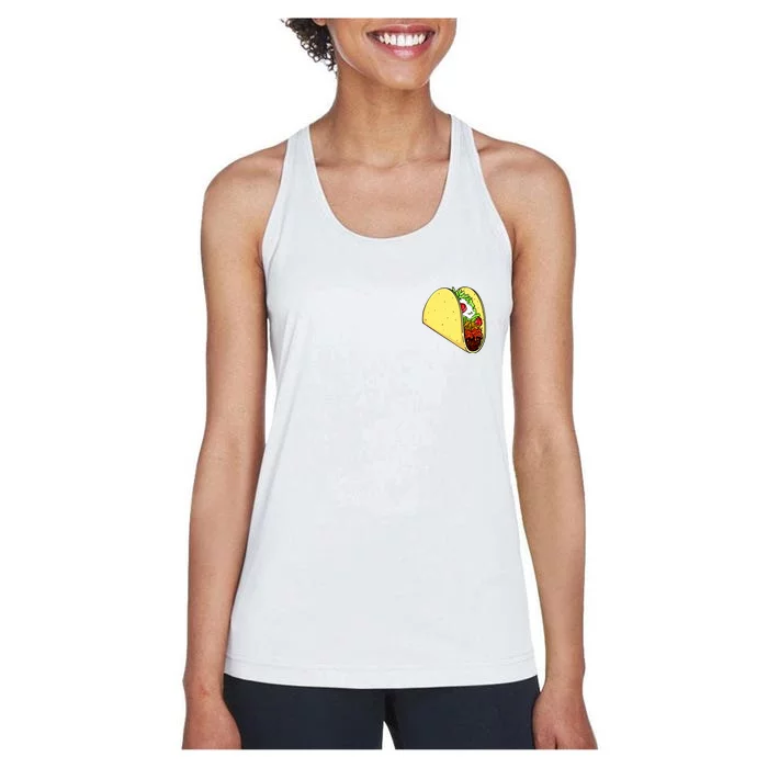 Front And Back Not Your Breakfast Taco Biden Rnc Front & Back Women's Racerback Tank