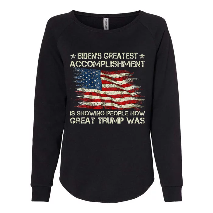 Funny Anti Biden BidenS Greatest Accomplishment Is Showing Womens California Wash Sweatshirt