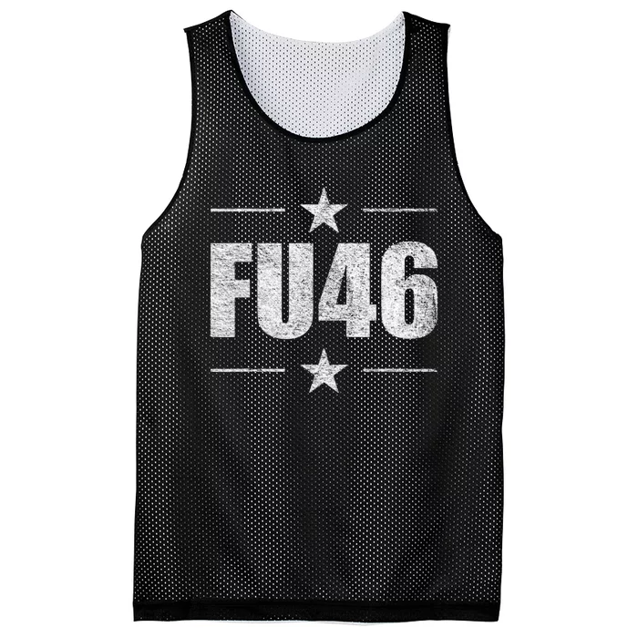 FU46 Anti Biden Pro Trump Funny Mesh Reversible Basketball Jersey Tank