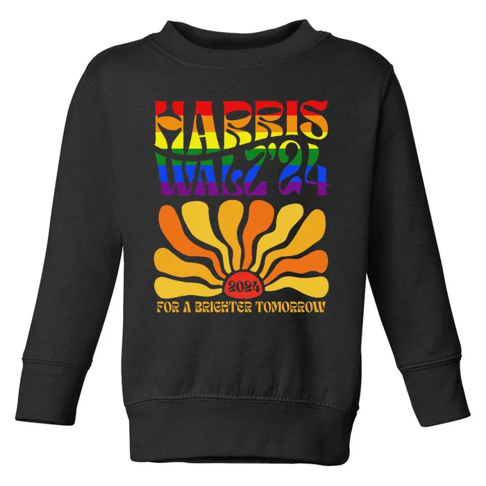 For A Brighter Tomorrow Boho Aesthetic Toddler Sweatshirt