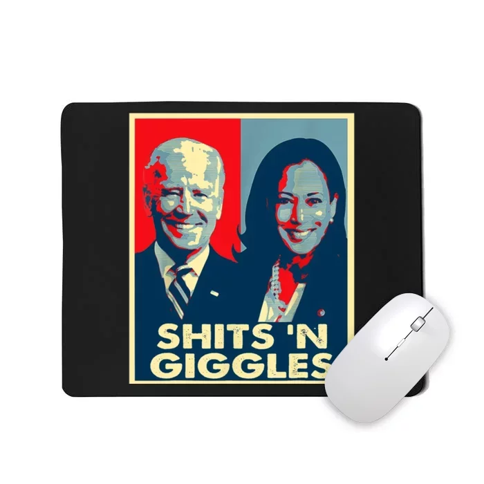 Funny Anti Biden Harris Shits N Giggles Political Mousepad