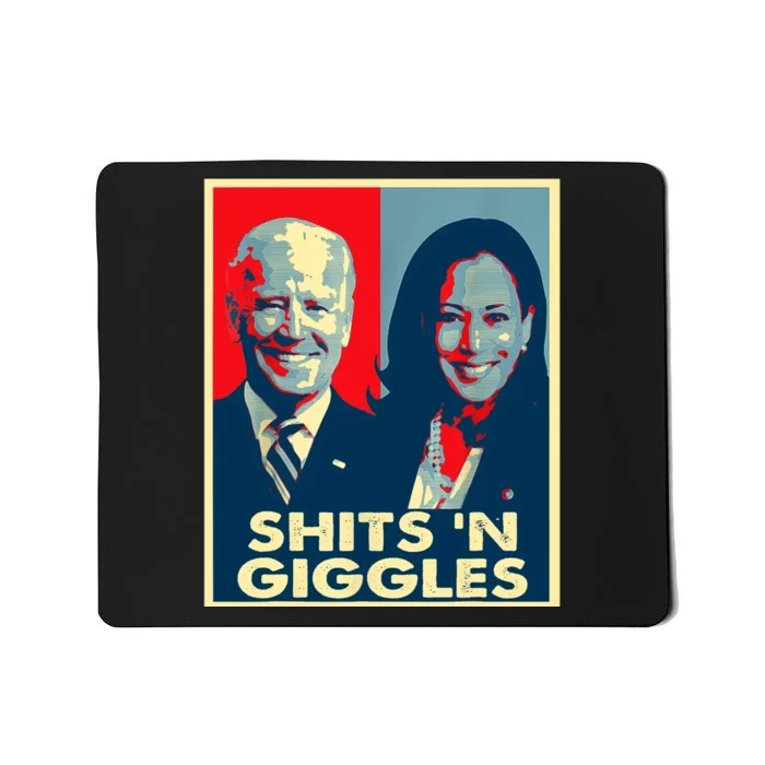 Funny Anti Biden Harris Shits N Giggles Political Mousepad