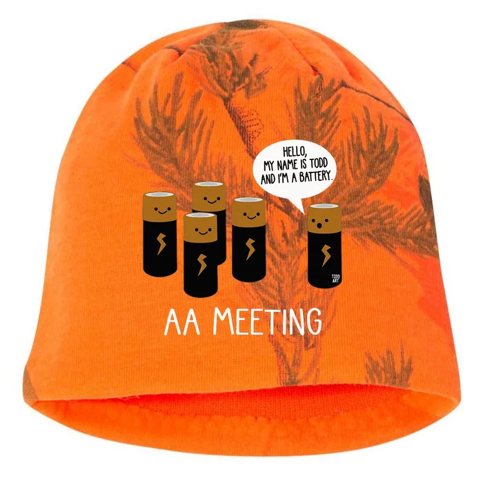 Funny Aa Battery Meeting Kati - Camo Knit Beanie