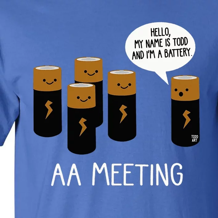 Funny Aa Battery Meeting Tall T-Shirt