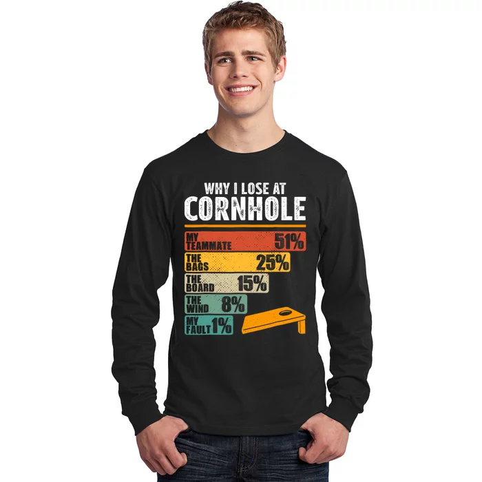 Why I Lose At Cornhole Long Sleeve Shirt