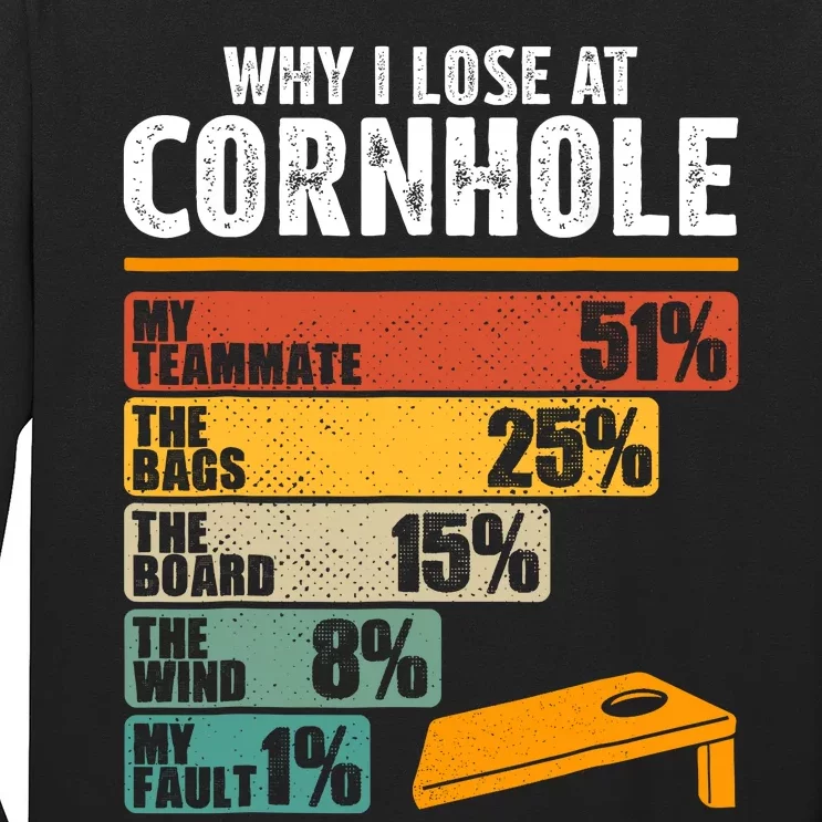 Why I Lose At Cornhole Long Sleeve Shirt