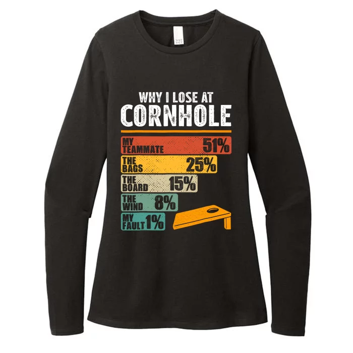 Why I Lose At Cornhole Womens CVC Long Sleeve Shirt