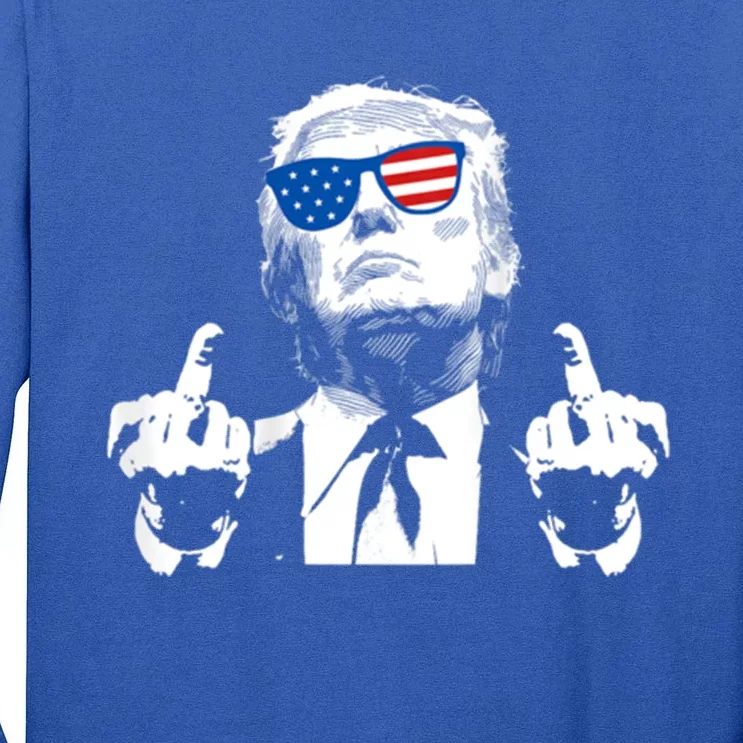 (Front And Back) You Missed Trump 2024 Us American Flag Cool Gift Tall Long Sleeve T-Shirt