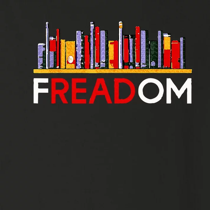 Freadom Anti Ban Books Freedom To Read Book Lover Reading Toddler Long Sleeve Shirt