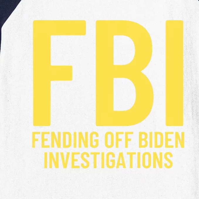 Funny Anti Biden Fbi Fending Off Biden Investigations Baseball Sleeve Shirt