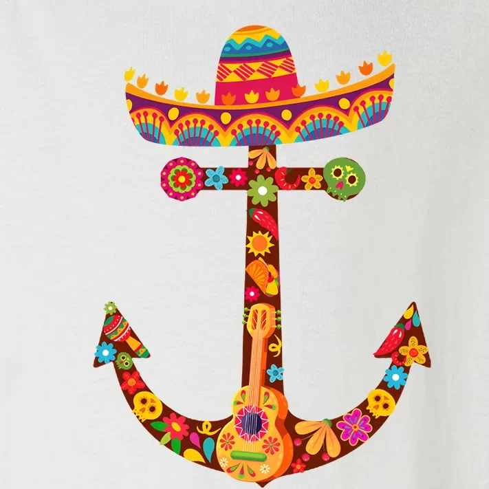 Funny Anchor Boating Sailing Cinco De Mayo Toddler Long Sleeve Shirt