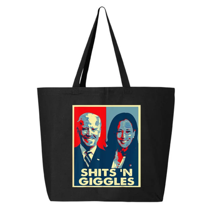 Funny Anti Biden Harris Shits 'n Giggles Political 25L Jumbo Tote