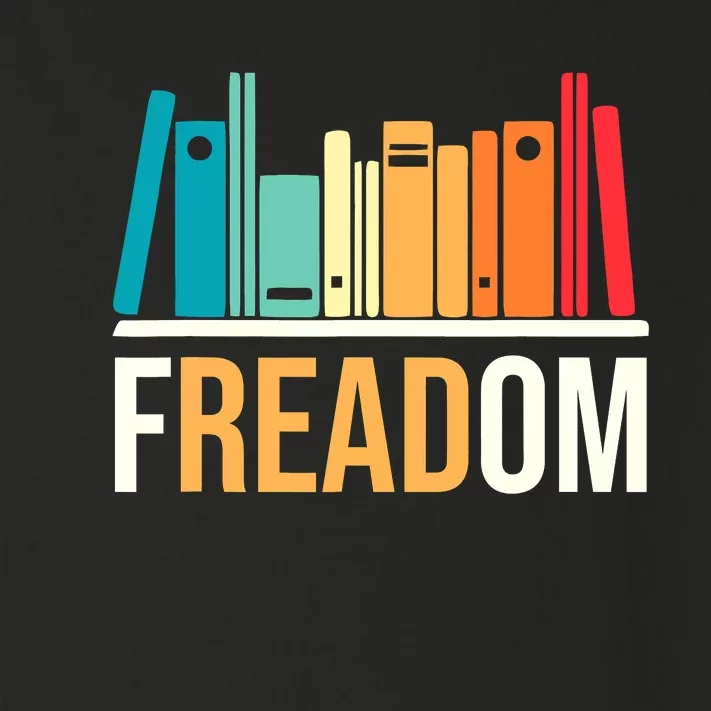 Freadom Anti Ban Books Freedom To Read Book Lover Reading Toddler Long Sleeve Shirt