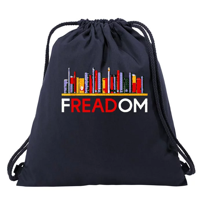 Freadom Anti Ban Books Freedom To Read Drawstring Bag