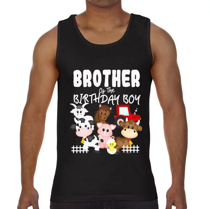 Farm Animals Barnyard Farm House Brother Of The Birthday Boy Comfort Colors® Tank Top