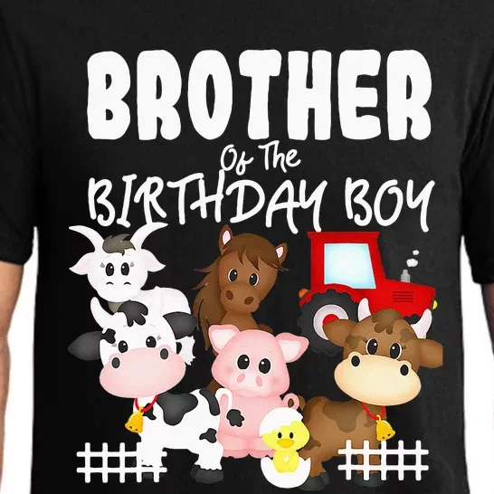 Farm Animals Barnyard Farm House Brother Of The Birthday Boy Pajama Set